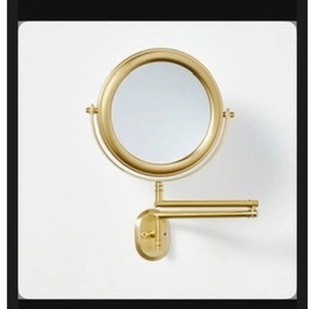 Hearth & Hand Wall Mounted Swivel Mirror Unisex OS Brass‎ 3X Magnification NWT